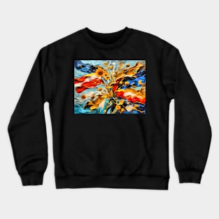 Colorful abstract artwork design Crewneck Sweatshirt